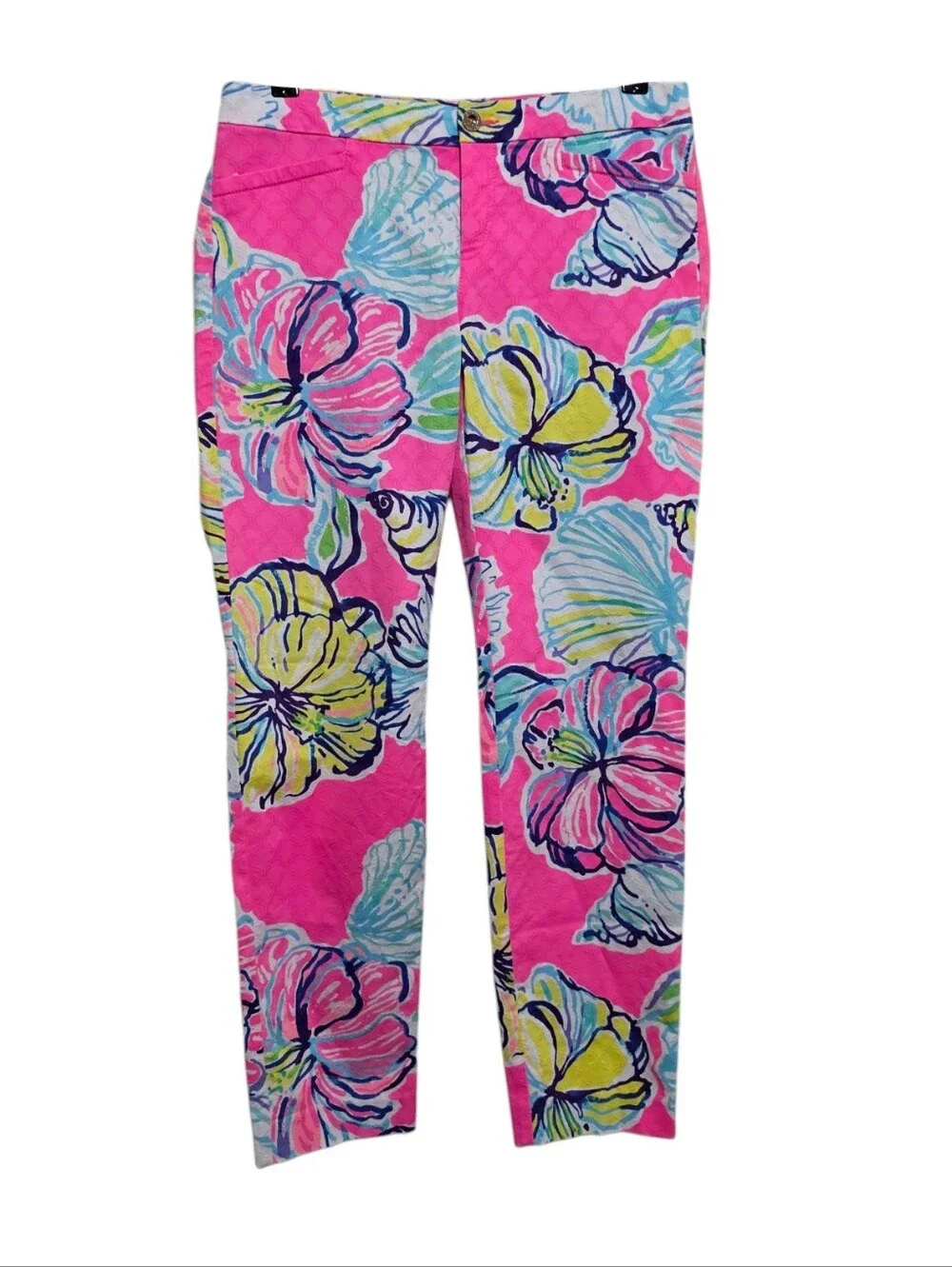 Lilly Pulitzer Kelly Skinny Ankle Pant in Swept By The Tides Size 8